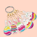 5pcs Diamond Painting DIY Full Special Shaped Easter Keychains Kit (YSK76) Newly