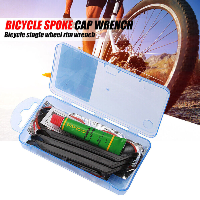 1 Set Mountain Bike Maintenance Tools Bicycle Tire Repair Rubber Patch Glue Kit
