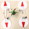 Christmas Hat Tableware Holder Bag Non-Woven Fabric for Home Holiday Party Decor