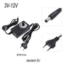 AC to DC Adapter 3-12V 2A Adjustable Power Supply Motor Speed Controller EU