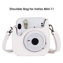 PU Leather Bag for Instax Mini 11 Protective Case with Adjustable Shoulder Strap
