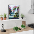 Mountain Stream Waterfall Full Square Diamond Embroidery Rhinestone Painting Art
