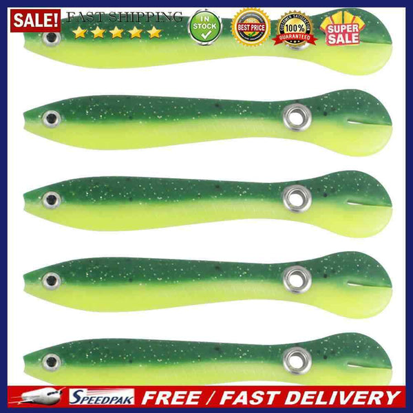 5/10x 10cm 6g Bionic Loach Wobblers Fishing Lures Artificial Swimbait Soft Ba