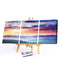 3 Panels Sunrise Oil Paint By Numbers Kits Canvas Picture Wall Art DIY Decor
