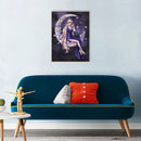 Diamond Painting Moon Goddess Full Round Drill Picture of Rhinestone DIY Dr