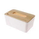 Home & Living Wooden Tissue Box Cover Holder Napkin Paper Boxes Storage Case