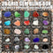 Early Education Fossil Stone Set Christmas Advent Calendar Gift Mineral Boxs