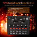 Dreamitpossible V8 Audio USB Headset Microphone Headphones Webcast Streamer Live So