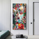 DIY Full Round Diamond Painting Flowers Bloom Picture Rhinestone Mosaic Han