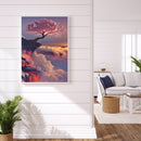 11CT Full Cross Stitch Sakura Tree Counted DIY Embroidery Crafts Home Decoration