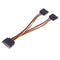 15Pin SATA Port, 2 15Pin SATA Splitter Cable Power Adapter Extension Cable