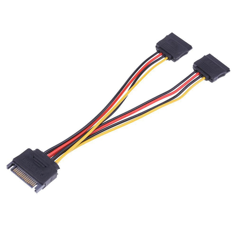 15Pin SATA Port, 2 15Pin SATA Splitter Cable Power Adapter Extension Cable