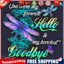 5D DIY Diamond Dragonfly Full Round Drill Mosaic Art Picture of Rhinestone