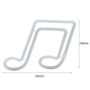 Note LED Neon Night Light Sign Wall Art Lamp for Xmas Home Party (Blue) Newly