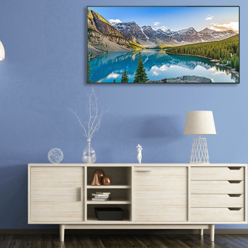 Mountain Lake Oil Paint By Numbers Kit DIY Drawing Picture for Adults Home Decor