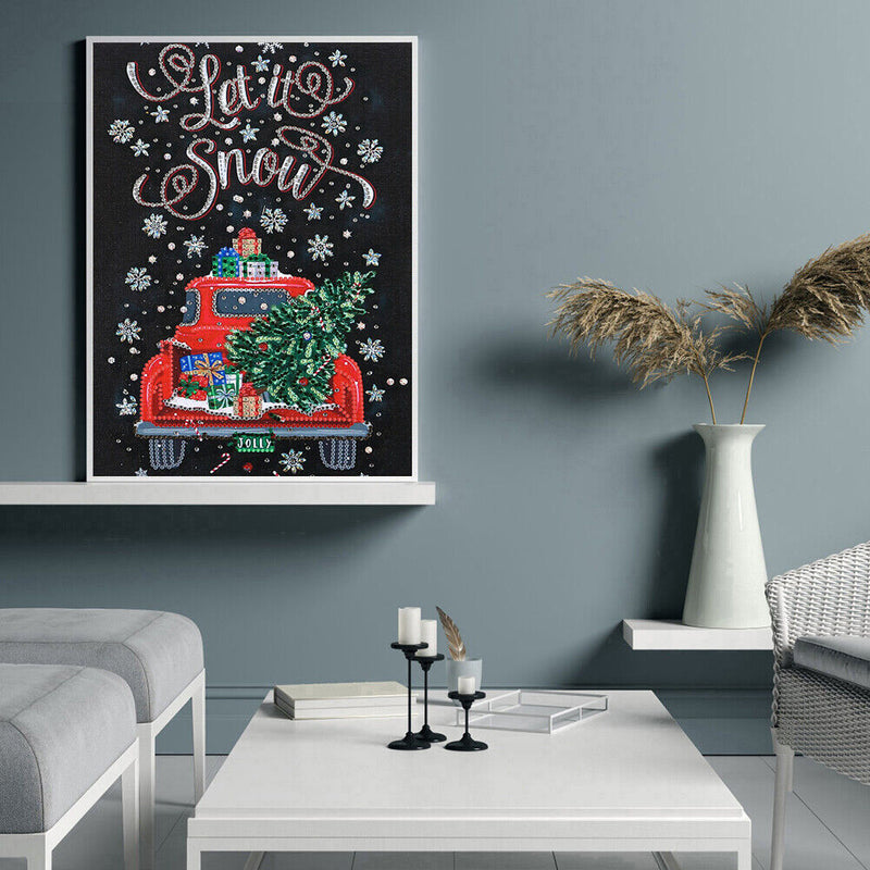 Special Shaped Christmas Tree Car 5D DIY Diamond Painting Part Drill Home Decor