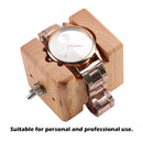 Wood Block Holder for Fixing Back Case Watchmaker Professional Watch Repair Tool
