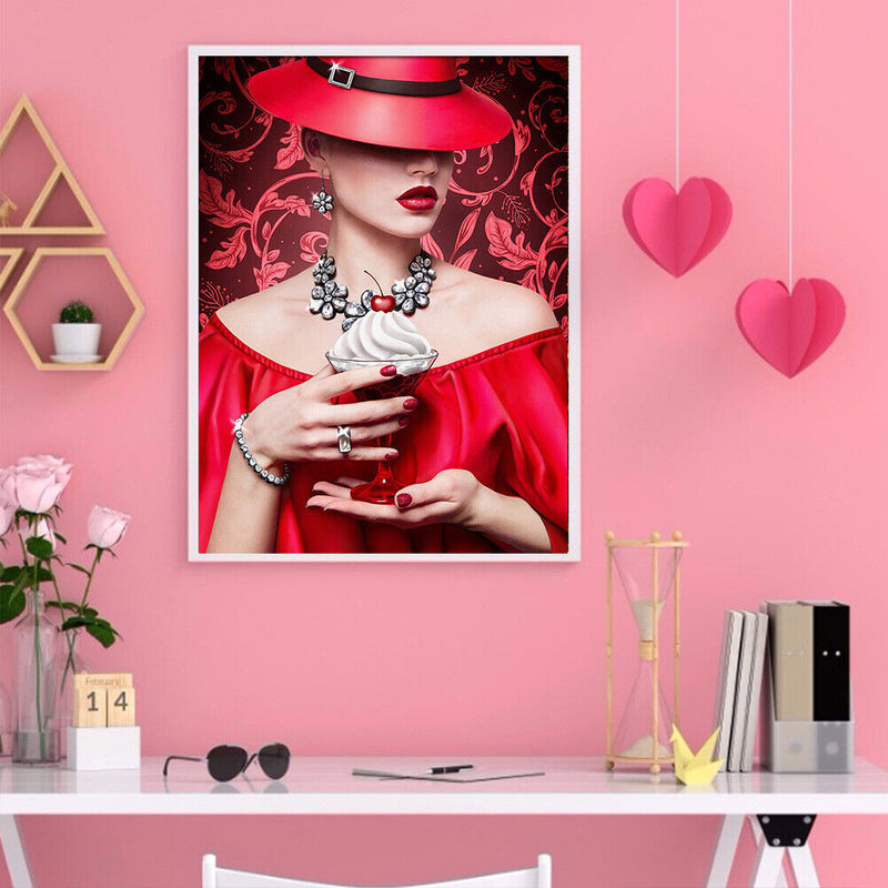 Royal Court Lady 5D DIY Diamond Painting Full Round Drill Picture Handicrafts