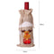 Cartoon Red Wine Bottle Cover Santa Claus Snowman Elk Wine Bags Christmas Decor