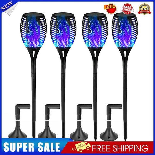 Landscape Solar Flame Torch Light Waterproof Garden Yard Street Lamp (4pcs)