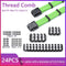 24pcs 6/8/24 Pin Cable Comb for 3.0-3.6mm PC Power Cables Wiring (Black)