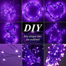 Solar String Lights Waterproof Copper Wire Fairy Lamp (Blue White 100LED)