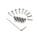 1Set /9pcs 6x6x3mm Aluminum Spacer With 9pcs M3 Screws And Wrench As Gift