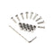 1Set /9pcs 6x6x3mm Aluminum Spacer With 9pcs M3 Screws And Wrench As Gift