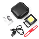 COB Inspection Night Light Portable Keychain Design with Black Storage Box