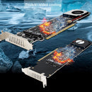 PCI-E 16X to M.2 M-KEY NVME SSD RAID Riser PCI-E4.0 PCI Express X4 Extender