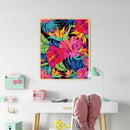 Flowers Leaves Oil Paint By Numbers Kit DIY Home Decoration Gift Wall Pictu