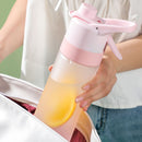 Spray Water Bottle Large Cooling Summer Outdoor Sport Drinking Cup (Pink)