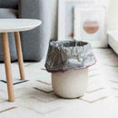 Gray 15pcs Household Portable Thicken Garbage Bag Drawstring S1Z8 Closure V W9M3