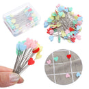 100PCS Craft Head Mini Colorful Patchwork Love Heart Sewing Pin Quilting