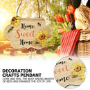 Welcome Door Sign, Sunflowers Bee Wall Plaque, for Festival, Porch, Front Door