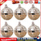 6pcs Reflective Glass Mirror Ball Disco Xmas Party Hanging Decor Ornaments Newly