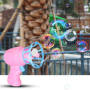 Bubble Blower Machine Electric Fan Automatic Soap Bubble Maker Gun Random