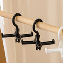 Plastic Belt Hanger Space Saver Rotating Scarf Silk Organizer Rack (Black) Newly