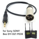 3.5mm Audio Cable for Sony UWP D11 D21 P03B Microphone Sound Recording Equipment