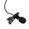 Wired Condenser Hands-free Mike Clip-on Lapel Microphone Link To Smartphone