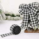 2m Christmas Lattice Ribbon Gift Packing DIY Wrapping Strip (Black White) Newly