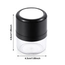 Finishing Powder Jar with Mirror Loose Powder Box Travel Powder Case Portable