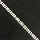 1 Yard Two Row Stones Rhinestone Trim Rhinestone Band Rhinestones Decorate Sewing