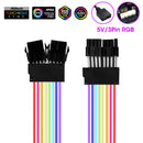 PSU Extension Cable A-RGB Motherboard ATX 24Pin PCIe GPU Dual Triple 8-Pin Cord