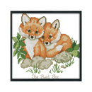 Animal Series 14CT Stamped Cross Stitch DIY Cotton Manual Embroidery Needlewo