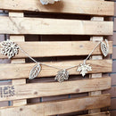 Scrapbooking Home Decoration Leaves Wood Chips Wooden Slice Hanging Ornaments