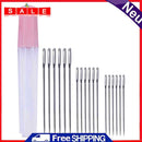 Large Eye Cross Stitching Needles Clear Tube Set Handmade Embroidery Sewing Tool