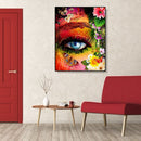 Painting By Numbers DIY Flowers Eye Canvas Oil Wall Art Picture Ornaments Kit