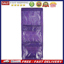 Transparent 6 Pocket Handbag Hanging Storage Bag Dust-proof Pouch (Purple)
