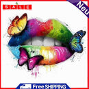 DIY Diamond Embroidery Graffiti Lip Rhinestone Diamond Painting for Wall Gift